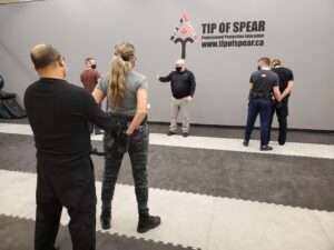 Handcuffing training for security guards in Alberta Canada